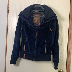 Naketano Brave New World Women’s Full Zip Bomber Military Style Jacket